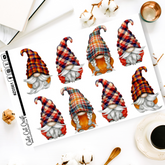 XL Fall Plaid Gnomes